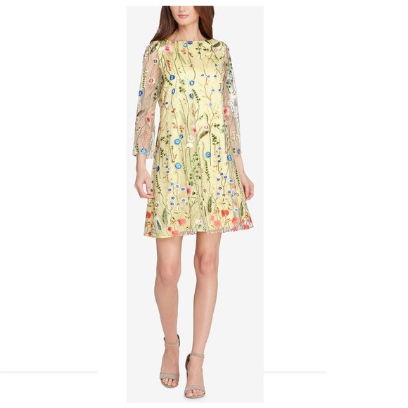 tahari yellow dress